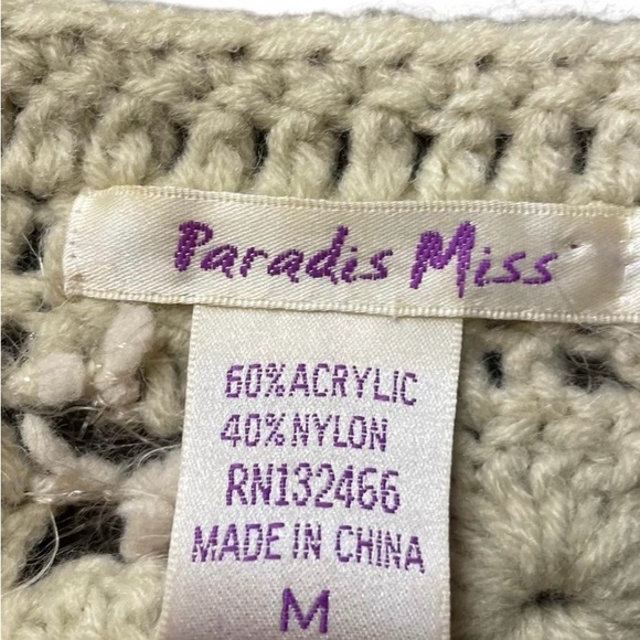 Paradis Miss cream crochet boho top - Picture 5 of 5